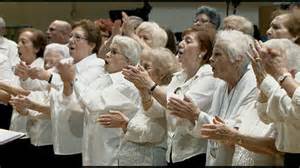 Seniors singing